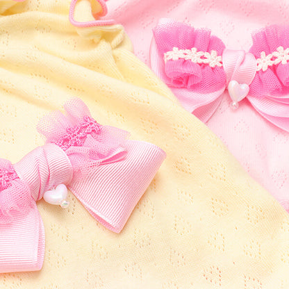 Heart Mesh Frill Cut-and-Sew Dog Dress