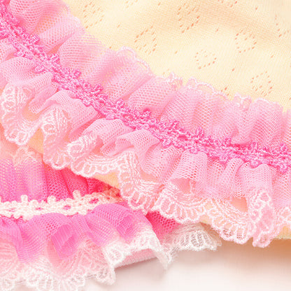Heart Mesh Frill Cut-and-Sew Dog Dress