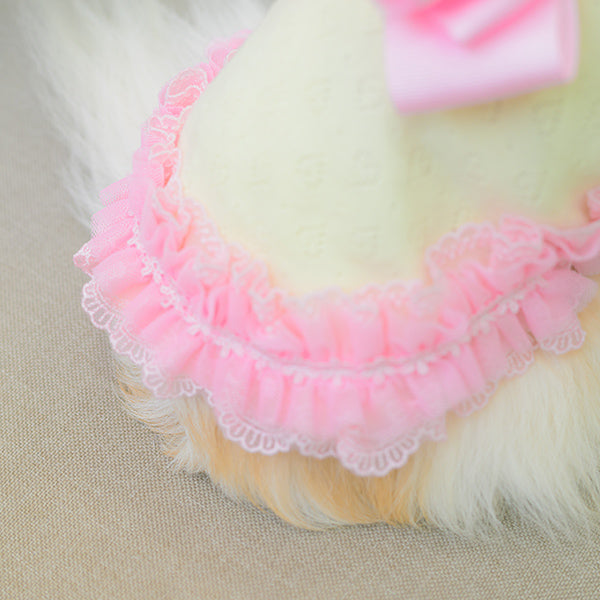 Heart Mesh Frill Cut-and-Sew Dog Dress