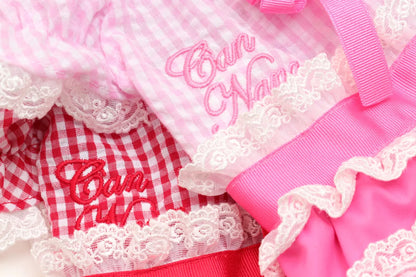 Heart Gingham Pink