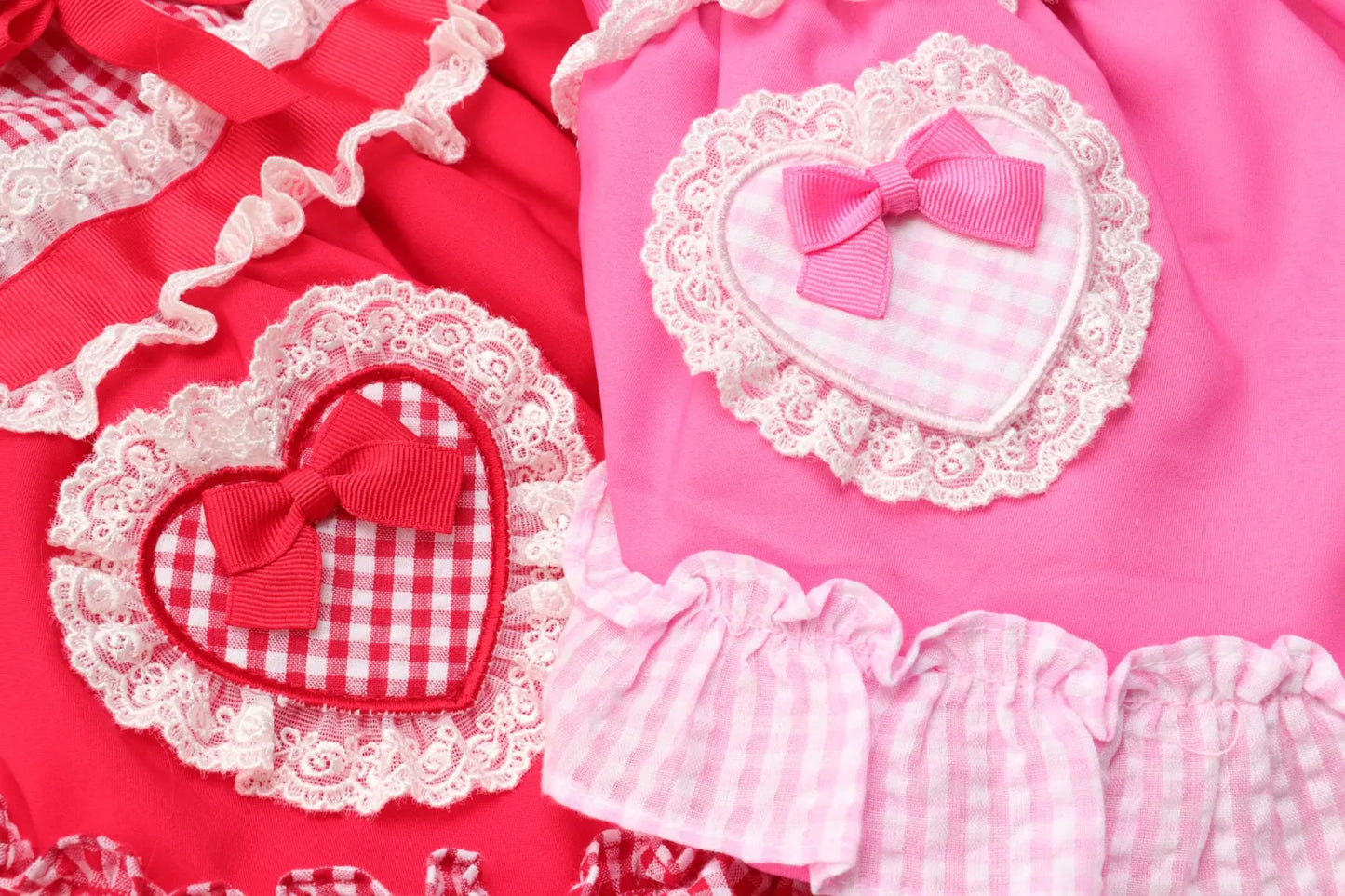 Heart Gingham Pink