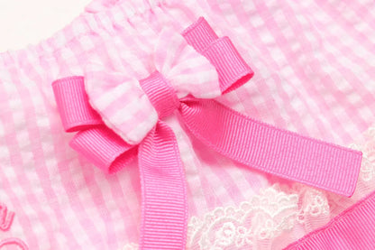 Heart Gingham Pink