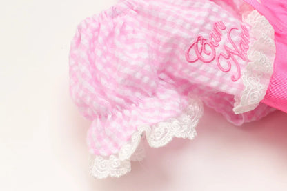 Heart Gingham Pink
