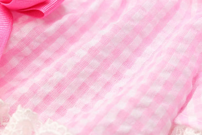 Heart Gingham Pink