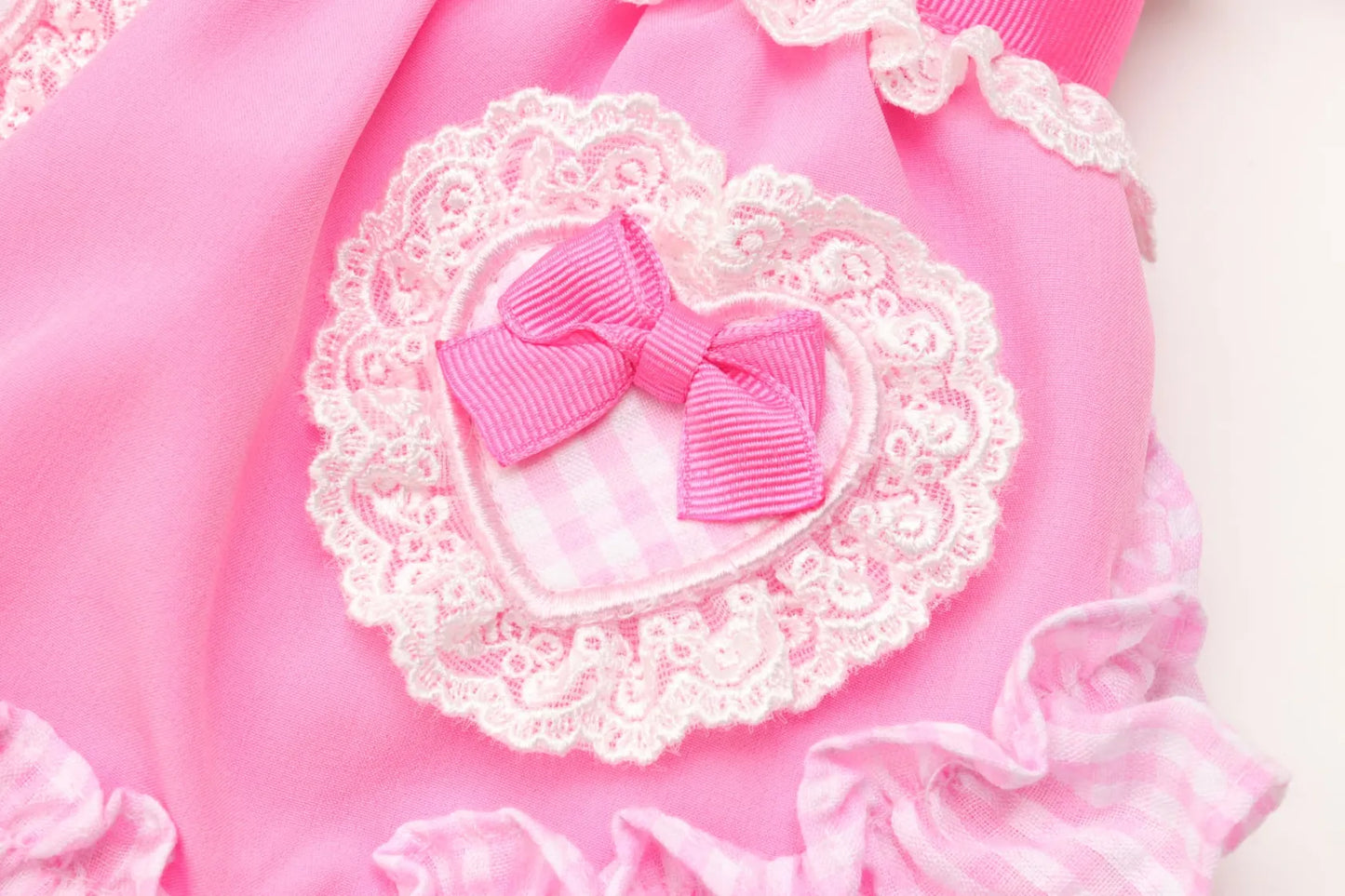 Heart Gingham Pink