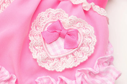 Heart Gingham Pink