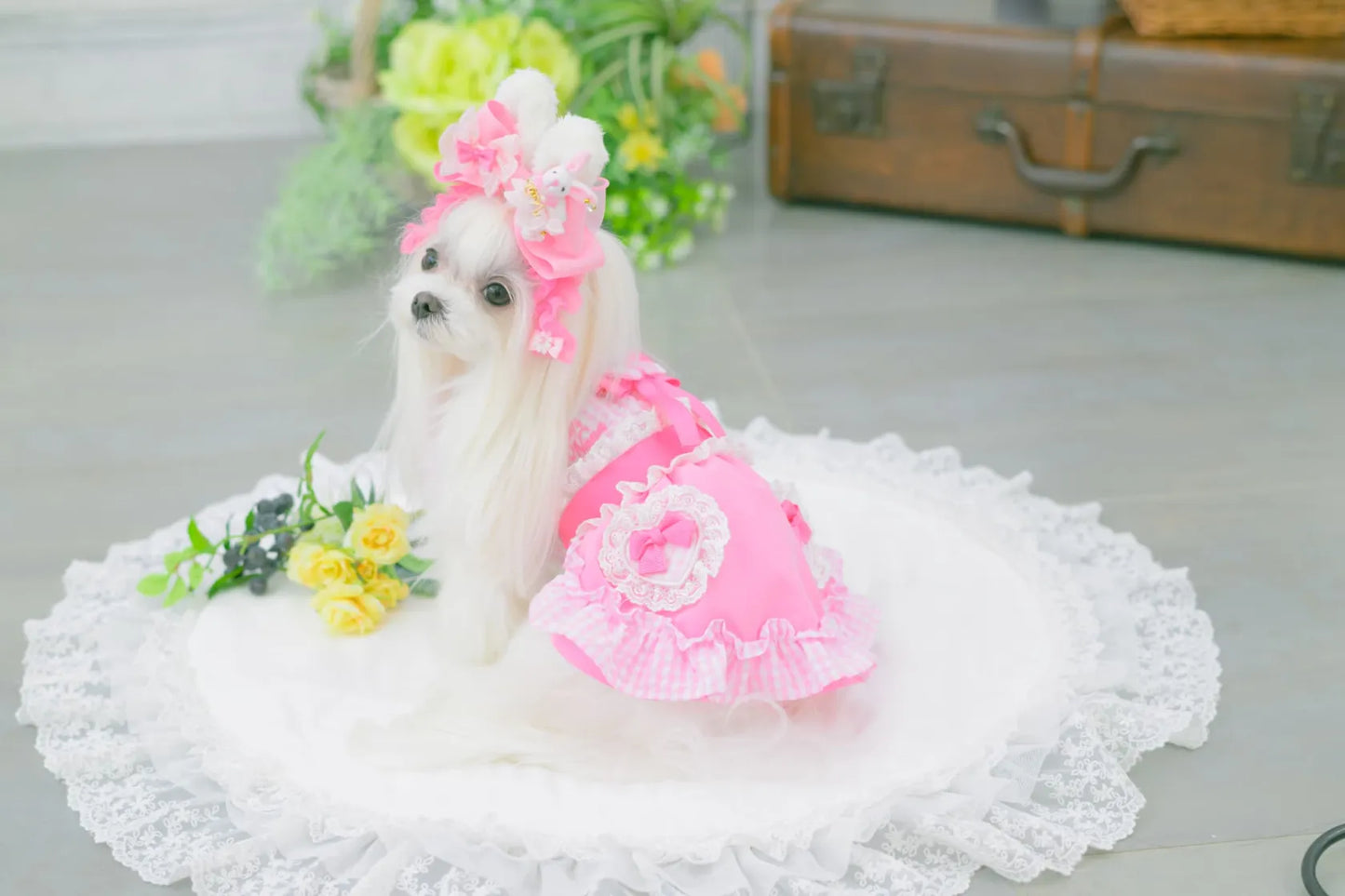 Heart Gingham Pink