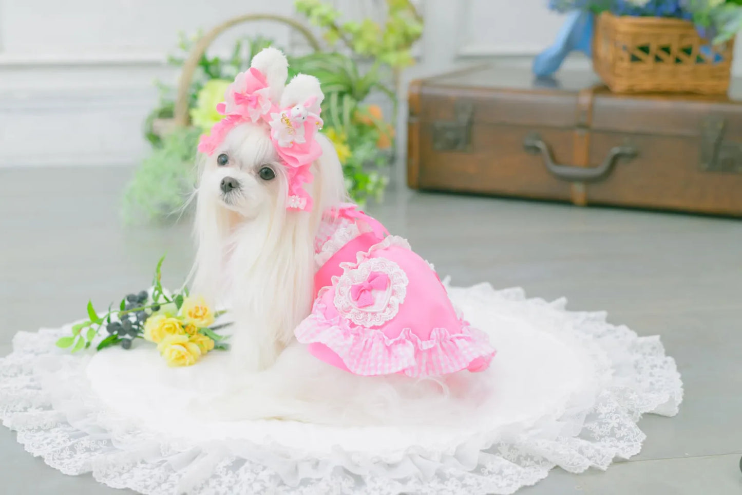 Heart Gingham Pink